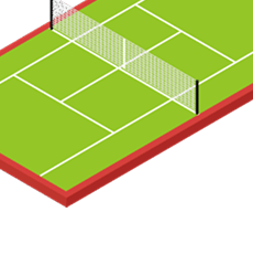 Разметка для бадминтона