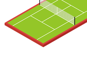 Разметка для бадминтона