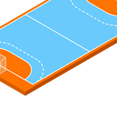 Разметка для гандбола